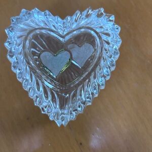 Vintage crystal trinket box